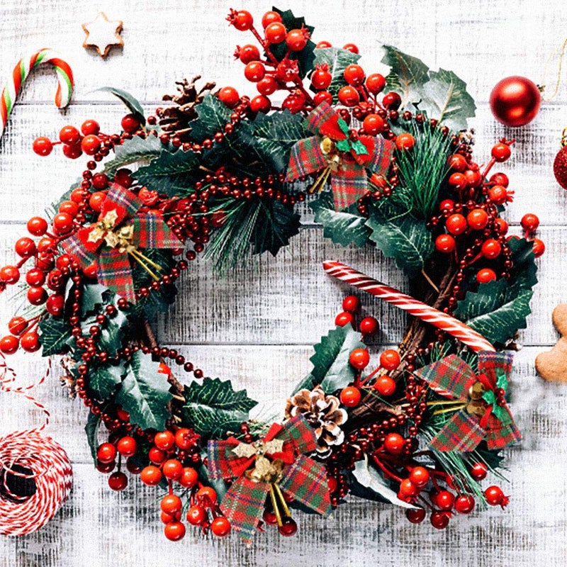 YBB 12 Pack Christmas Red Green Plaid Tree Bows, Linen Bowknot Wreath Bow with Jingle Bells for Christmas Garland Tree, Crafts, Wrapping, Wreath Xmas Hanging Ornaments Decor - Image 5